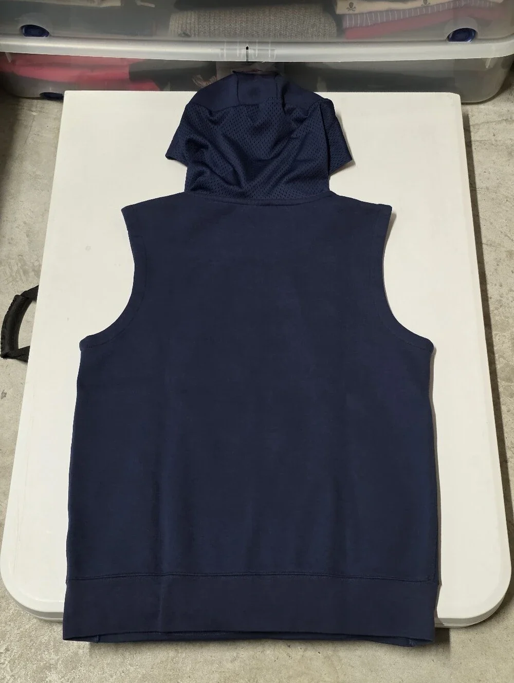 Jordan Jumpman Men's Blue Fleece Sleeveless Pullover Hoodie w/ Pockets Size M